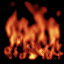 спрайт огня, созданный в редакторе Flamemaker 2
