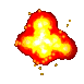 пример спрайта взрыва, созданного Explosion Texture Generator