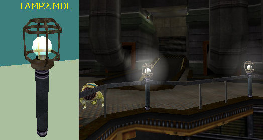 Модель светильника на стойке из мода Half-Life Red Alert eXpantion